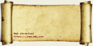 Anđela Pljakić vizit kartica